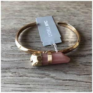 NWT Rose Quartz Bohemian Bangle Bracelet